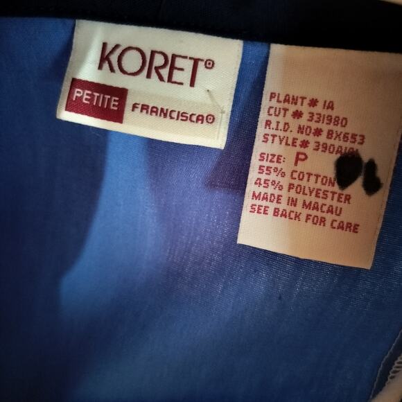 4421)Vtg 90s Koret Francisca Petite Multicolor Patchwork Full Zip Track Jacket S - Picture 11 of 12